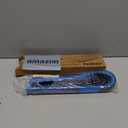 2 Pieces Dryer Vent Cleaner Kit Compatible with Most Vacuum Cleaner, Dryer Lint Brush and Vacuum Hose Attachment with Universal Connector, Quickly Lint Remover (Blue)