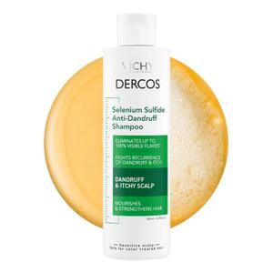 Dercos Selenium Sulfide Anti Dandruff Shampoo, Dry Scalp Treatment and Itch Relief. Prescription Strength Comparable to 2% Ketoconazole, for Mild to Severe Dandruff-Prone Hair & Flaky, Itchy Scalps (6.76 Fl Oz (Pack of 1))
