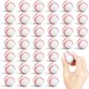 Hooqict Baseball Stress Ball 25 Pack Mini Baseballs Small Foam Sports Ball Stress Relief Squeeze Toy for Kids Sports Birthday Party Supplies Classroom Goodie Bag Stuffers