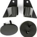 Rugged Ridge Mirror Relocation Brackets for Jeep Wrangler JK | Textured Black | 11025.07 | Fits 2007-2018 Jeep Wrangler JK