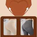 AIVEITE Womens Underwear Full Coverage No Show High Waisted Seamless Ladies Panties 6 Pack (M)