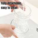 Greek Yogurt Strainer + Yogurt Strainer 4 Pressure Modes - BPA-Free Detachable Yogurt Press for Homemade Thick Yogurt & Cheese (White)