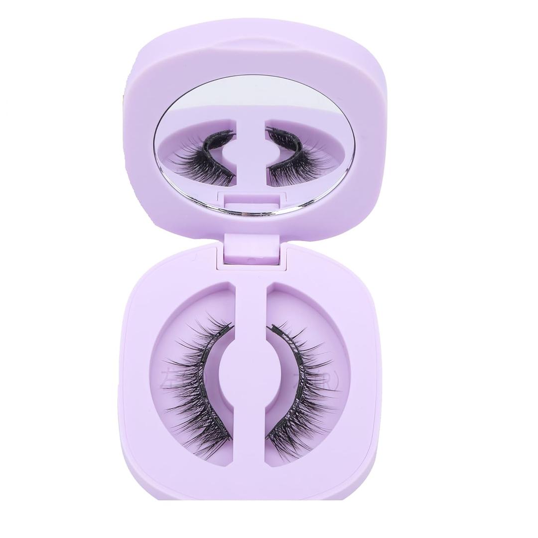 Magnetic Eyelashes with Applicator No Glue Needed Magnet Lashes Natural Look Reusable Magnetc Eyelash Cat Eye Wispy Magneti Eyelashs without Eyeliner 1 Pair