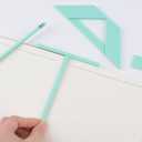 4Pcs Book Cover Maker, Green Acrylic Book Binding Kits Multi-Functional Bookbinding Cover Tool for Album Journal Planner Making Book Covers