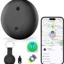 Bluetooth Tracker for AirTag with Keychain, Dual System Air Tracker Tag-for iOS & Android, Smart Tags Anti-Lost Tags, Waterproof Item Finder, Worldwide Smart Location Tag for Keys