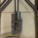 Set of 2 Folding Banquet Table Legs - Sturdy Foldable Table Legs w/Non-Slip Plastic Tips & All-Around Welds - Sleek Black Finish 19 Gauge Steel - 24" W x 72" H Standing Desk Legs