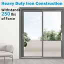 Adjustable Window Security Bar, Child Safety Patio Sliding Door Lock, Sturdy Steel, Extends from 16 3/4" to 44"