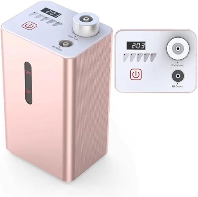 Portable Hydrogen Generator – 99.99% Pure Hydrogen Output (120ml/min), Dual Function for Inhalation & Hydrogen Water Making, Portable, with Advanced PEM Technology