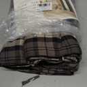 Queen Vintage Buffalo Plaid Duvet Cover Set with Grid Pattern- Double Gauze Cotton Duvet Cover- Soft Plaid Duvet Protector Boho Bedding Set Gingham Comforter Cover (Dark Grey and Light Gray), Size: Queen(90"x90")