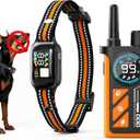 2 in1 Dog Bark and Shock Collar - 4500FT Anti Bark Collar with Remote, 3 Training Modes (Tone, Vibration, Safe Shock), IP67 Waterproof, Portable Training Collar for Medium and Large Dogs (5-120lbs)