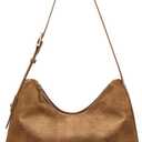 SYTRAH Hobo Bags for Women Slouchy Shoulder Suede Purse, Soft Crossbody Handbag with Multiple Pockets Casual Tote Purse
