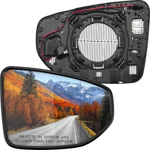 Passenger Side Mirror Replacement for Lexus ES250, ES300h, ES350, LC500, LC500h 2018-2024 - Right Side Mirror Glass, Rear View Mirrors Glass with Power Heated & Blind Spot