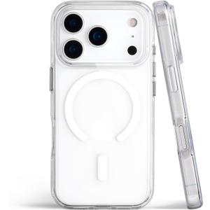 for iPhone 17 Plus Case Clear, Compatible with Magsafe, Anti-Yellowing, Military-Grade Protection, Shockproof Slim Magnetic Phone Case Cover, Transparent