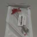 Ice Fishing Red Spring Bobber Stops Stainless Steel Fishing Wire with Red Beads