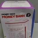 Piggy Bank for Kids Boys 5-13 with 4 Saving Record Cards, Kids Money Safe Banks for Real Money with 4-Digit Password, Electronic Piggy Bank Toys for Boys Girls with ATM-Style Cash Slot, Red Blue