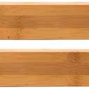Lipper International Bamboo Kitchen Drawer Dividers, Set of 2