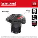 CRAFTSMAN CMXEVBE17678 1.75 Peak HP Wet Dry Vac Powerhead, Portable Shop Vacuum Compatible with a 5 Gallon Bucket (Sold Separately) with Filter Bag and Hose for Jobsite, Outdoor Cleaning