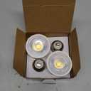 Short Neck Spotlight LED Bulbs, 60W Equivalent, Curio Cabinet Light Bulb, 6W 600lm, Daylight 5000K, E26 Medium Base, Non-Dimmable, 4-Pack