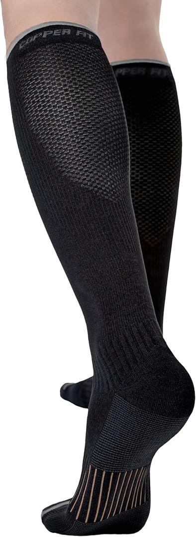 Easy On/Off Energy Compression Socks (Small-Medium, Black)