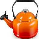 Le Creuset Enamel On Steel Demi Tea Kettle, 1.25 qt., Flame
