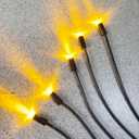 12V Tabletop Fountain Indoor Outdoor Pond 1 to 5 LED-Lights Underwater Feature for Modern Home Table Desk Office Patio DIY Replacement with Adapter US (Warm Lights)