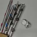 TEECK Shower Curtain Rod, 32-80 inch Adjustable Spring Tension Curtain Rod, Never Rust Anti-Slip Shower Curtain Rod for Bathroom, No Drilling, Never Collapse, Easy to Use, Silver