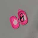 LEFXMOPHY Pink Case Replacement for TOZO A1 Mini Wirelessâ€‚Earbuds (Not Fit 2024 2025 Version), Silicone Skin Carrying Protective Cover Glow in Dark