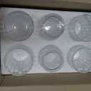 Dicunoy 6 Pack Juice Drinking Glasses, 8 oz Water Glasses with Heavy Base, Crystal Small Beverage Cups for Soda, Water, Milk, Whisky, Beer, Cocktail
