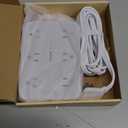 TESSAN Surge Protector Power Strip, 10FT Flat Extension Cord with Multiple Outlets, 12 Outlet Extender with 4 USB (2 USB-C), Flat Plug Power Strip, 1800J Surge Protection, Office, Dorm Essentials (Grey)