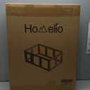 Clear Acrylic Dog Playpen with Door,23.6" Puppy Playpen,Easy Assemble Pet Fence,10-Panel for Puppies/Small Dog Play Pen Indoor (White, 23.6 Inch-H, 10 Panel)