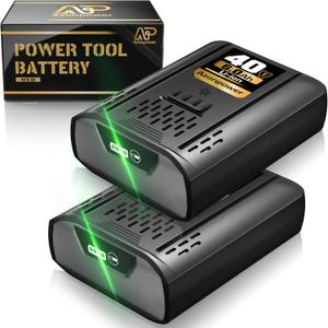 Replacement Kobalt 40V Battery 6.0Ah 2 Pack for KB-540-06/KB440-06/KB240-06 Series | 40V MAX Lithium-Ion Battery | Compatible with 40v Kobalt Cordless Power Tools | Fast Charging & Extended Runtime
