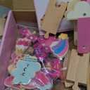 Lehoo Castle Wooden Train Set - Unicorn Train Set for Toddlers 2-4, Wooden Train Track Toddler Girl Toys, Pink Train Fantasy Toys for 3 4 5 6 7 Year Old Girl