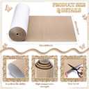 MotiMind Corrugated Cardboard Roll, 24 x 400 Inch Single Face Cushioned