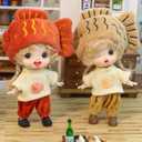 BJD Blind Box Cute Figures, Collectible Poseable OB11 Doll with 1/12 Scale Removable ClothesSurprise Gift Single Random Mystery Box-Japanese Foodie Fun Series