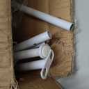 iDavosic.ly 3 Tier Tall Metal Plant Stand Indoor Outdoor, Wrought Iron Corner Flower Pot Holder Shelf, 34 Inch Vertical Display Rack for Patio Porch Living Room Garden, White