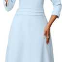 INR Dress for Women Dinner Dress Formal Fit and Flare Elegant Wedding Guest Cocktail Party and Work Dresses (XXL)