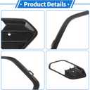 Fog Light Grill Front Lower Bumper Fog Light Cover Inserts No.GJ5Z17K946AA for Ford Escape 2017-2019 Black ABS 1 Pcs Front Right Car