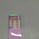 BTArtbox Press on Nails Square - French Tip Press On Nails Short, Seamless Fit Glue on Nails for Nail Art Manicure, 15 Sizes, French Girl