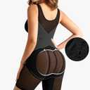 Nebility Women's Shapewear Bodysuit - V Neck Full Body Shapewear Faja Body Shaper Tummy Control Body Suit Butt Lifter, Small