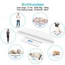 Digital Pet Scale, Baby Scale, with 3 Weighing Modes(kg/oz/lb), Max 220 lbs, Capacity with Precision up to 0.02lbs, White, Suitable for Infant, Puppies, Mom