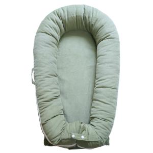 Deluxe Infant Lounger, Baby Nest Cover for Baby Girls & Boys, Newborn Essentials for Baby 0-12 Months, 100% Cotton (Corduroy Cotton, Sage Green)