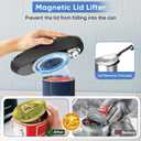 Electric Can Opener, Rechargeable Can Openers Automatic with LED Display Hands Free for Arthritis Seniors, Cordless Can Opener Electric Smooth Edge, Auto Stop, Portable Gadgets for Almost Cans Kitchen, Black