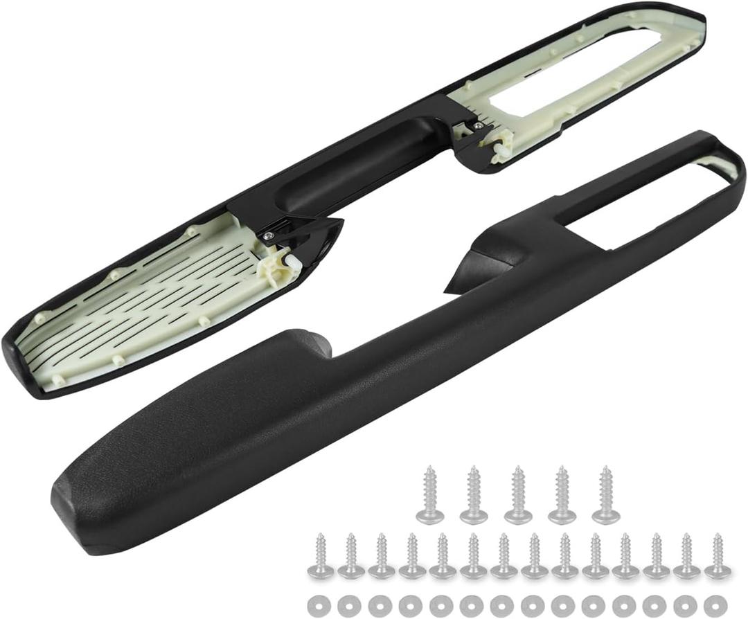 80994 Front Left Driver & Right Passenger Side Handle Above Arm Rest Compatible with Chevy Silverado Avalanche Tahoe Suburban GMC Sierra Yukon 2010-2014, GM# 84127280