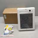 CSC152TW Electric Wall Heater Complete Unit With Thermostat, 240 Volt 1500 Watt, High Efficiency Centrifugal Fan For Fast And Quiet Heating (off-white)