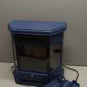 RealSmart Electric Fireplace Heater 22 in Freestanding Fireplace Stove Infrared Fireplace with 3D Flame Effect Remoted Control, Timer, Overheating Protection (Blue)