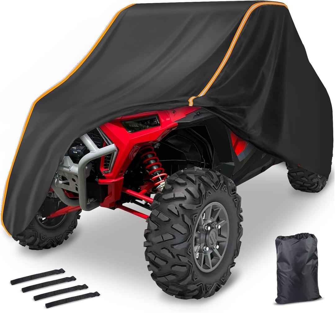 StarknightMT RZR UTV Cover 2-3 Seater - Waterproof 420D Heavy Duty Outdoor Storage Cover Compatible with Polaris RZR Ranger Commander Defender YXZ 1000R Rhino Pioneer Maverick Sport ZFORCE General