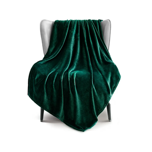 Fleece Throw Blanket for Couch, Sofa, 300GSM Super Soft and Warm Blankets, Forest Green Throw All Season Use, Cozy, Plush, Lightweight Size Standart