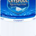 Cryspool 08017 Filter Compatible with 6540-488, Sundance Double End 120, PSD125-2000, C-8326, FC-2780, Magnum SU125, 125 Sq. Ft Spa Filter Cartridge, 1 Pack