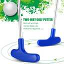 Wettarn 10 Pcs Golf Putters Bulk Two Way Putter Mini Golf Putter for Men Women Right or Left Handed Golfers Junior Golf Putter for Adults(Colorful), 35"
