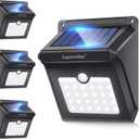 28 LEDs Solar Lights Outdoor, Motion Sensor Wireless Waterproof Security Wall Lights, Solar Light for Outdoor, Front Door, Back Yard, Garage, Porch by Luposwiten [4 PACK]
